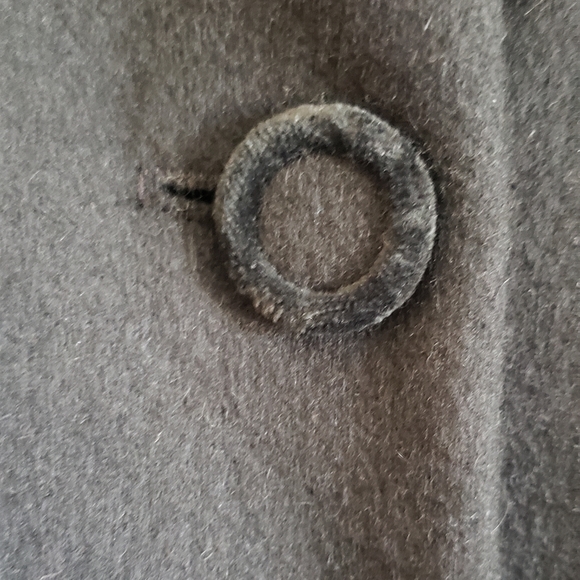 Vintage FREEWAY FASHIONS black coat wool blend size 12 Made In USA EUC Lined - Picture 3 of 13